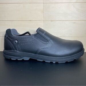 Merrell Brevard Slip-Ons Black Leather  Men's Size 11.5 Shoes J49521